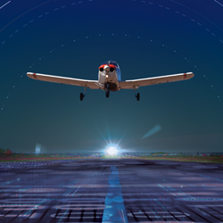 airplane coming in for landing