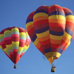 hot air balloons
